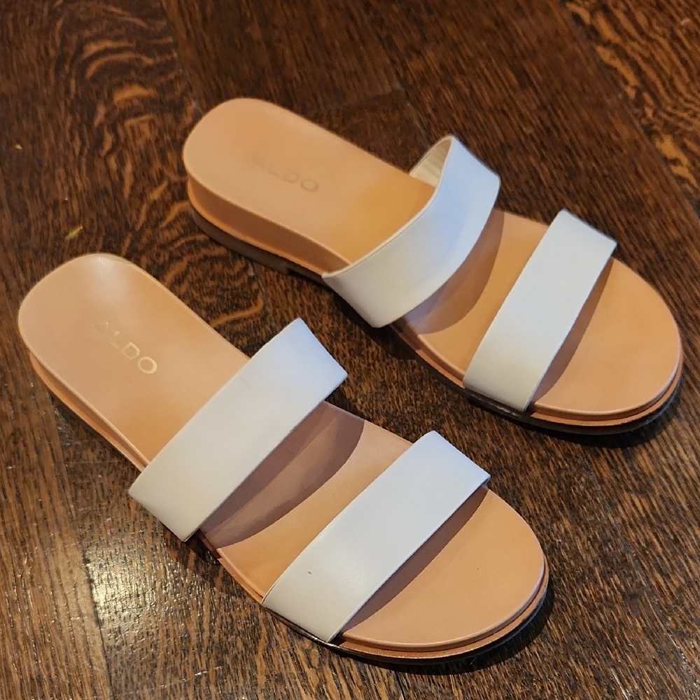ALDO Women's White Slide Sandals